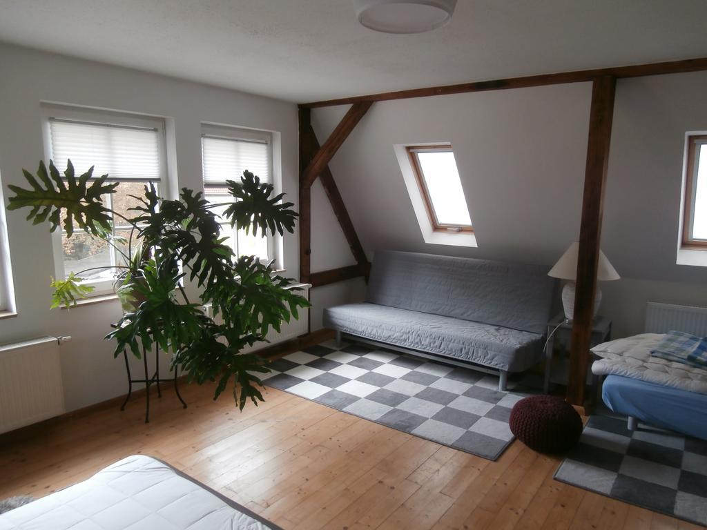 Ferienwohnung Saaleblick Halle  Buitenkant foto