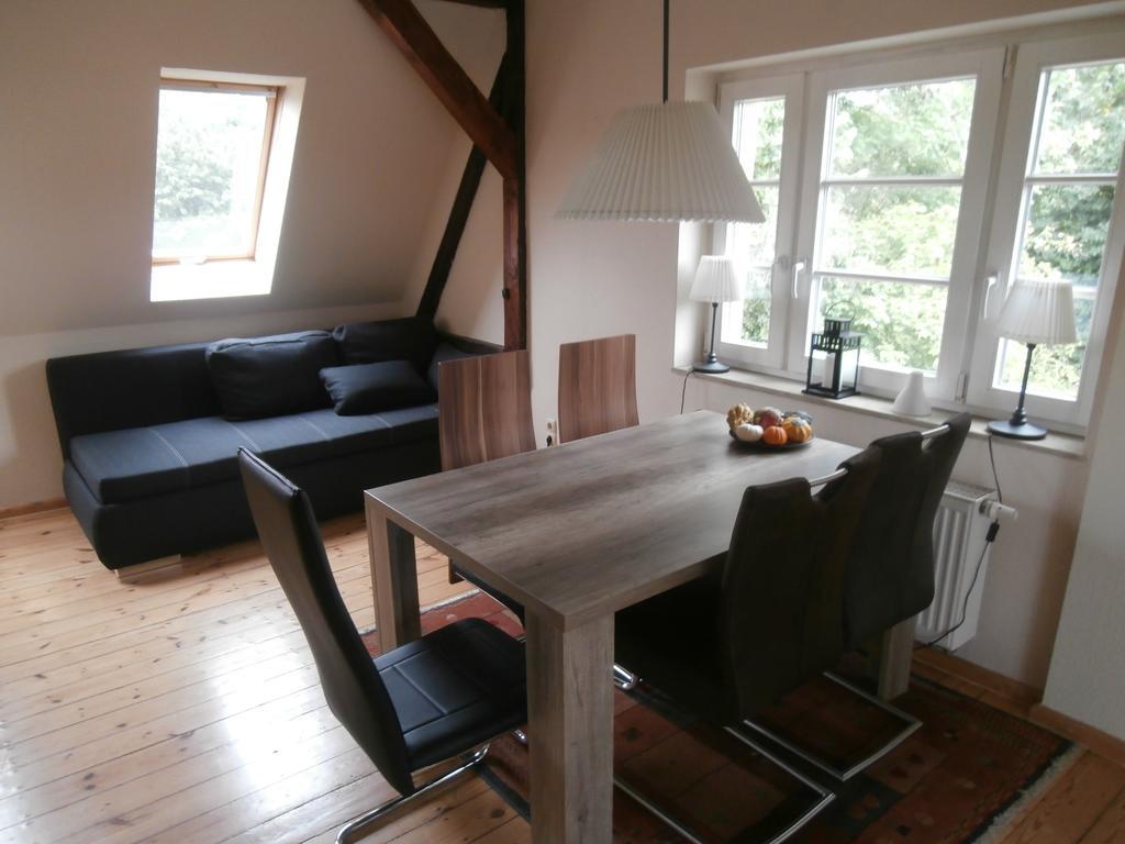Ferienwohnung Saaleblick Halle  Buitenkant foto