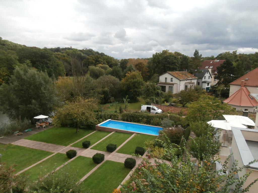 Ferienwohnung Saaleblick Halle  Buitenkant foto