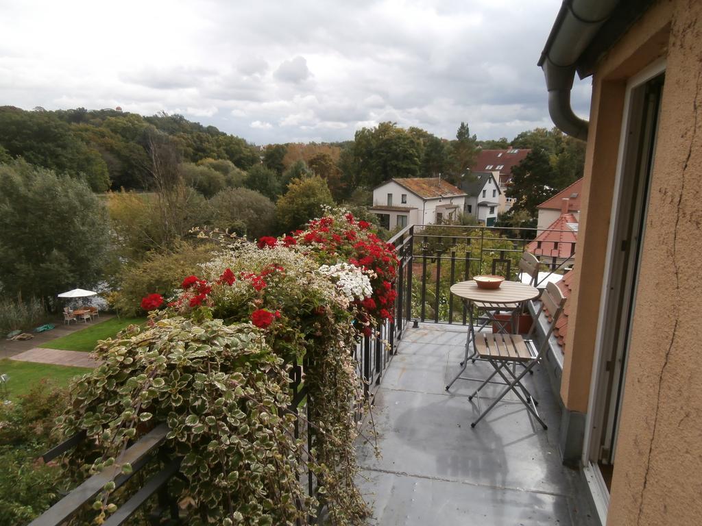 Ferienwohnung Saaleblick Halle  Buitenkant foto