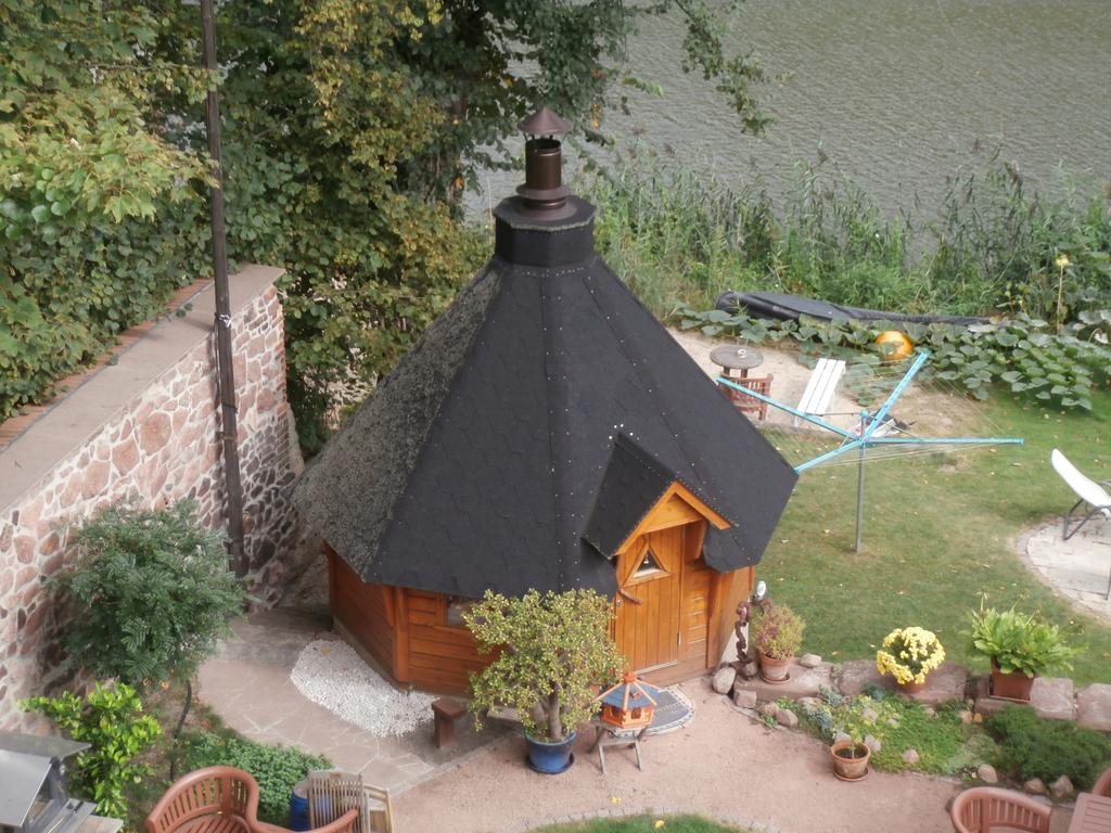 Ferienwohnung Saaleblick Halle  Buitenkant foto